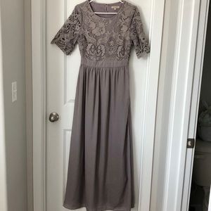 Pretty taupe dress